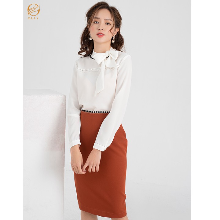 Chân váy cạp ren hai lớp OLLY_OCV19.021 | BigBuy360 - bigbuy360.vn