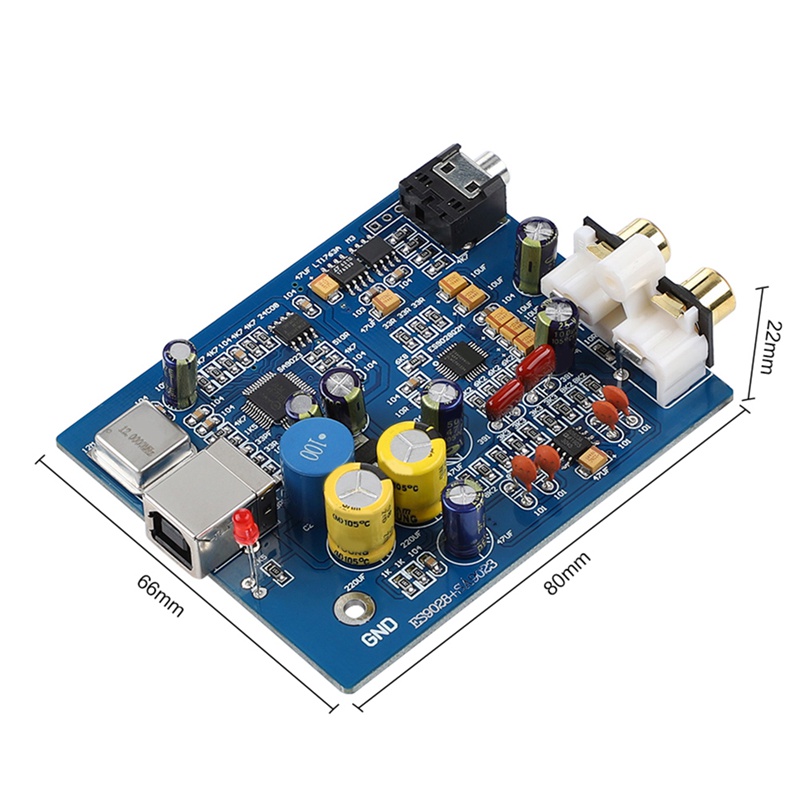 Bảng Mạch Giải Mã Âm Thanh Ngoài ES9028Q2M SA9023 USB DAC Hỗ Trợ 24Bit
