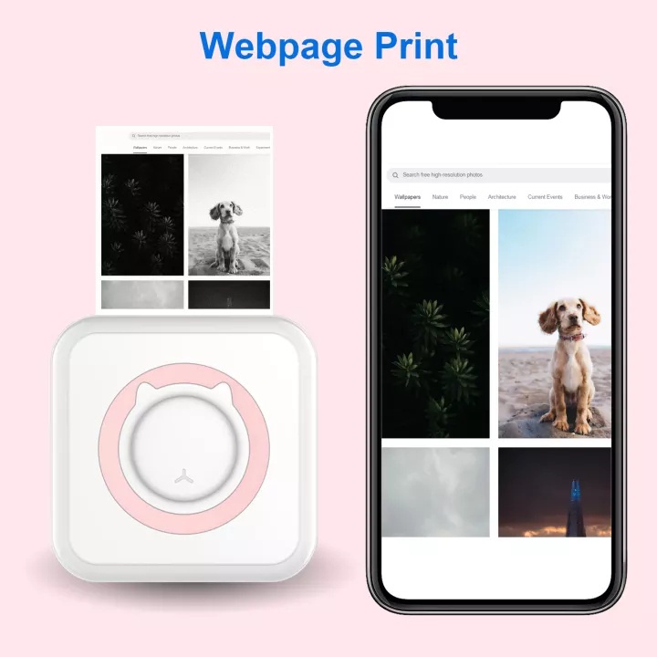 ✨Cổ Phiếu Sẵn Sàng✨ Máy In Nhiệt Mini Cho Điện Thoại Android IOS