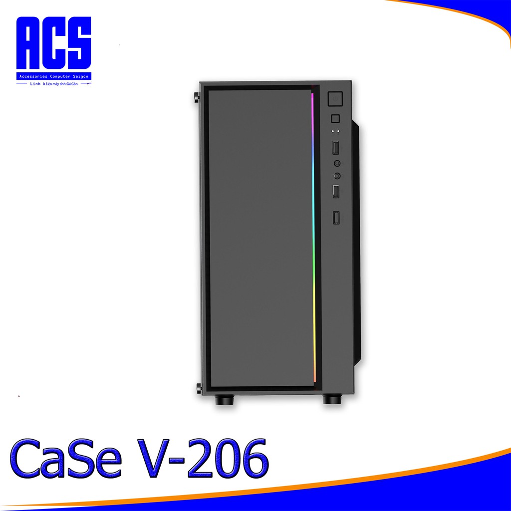 Vỏ Nguồn Máy Tính VSP V206 LED RGB - USB 3.0 | BigBuy360 - bigbuy360.vn