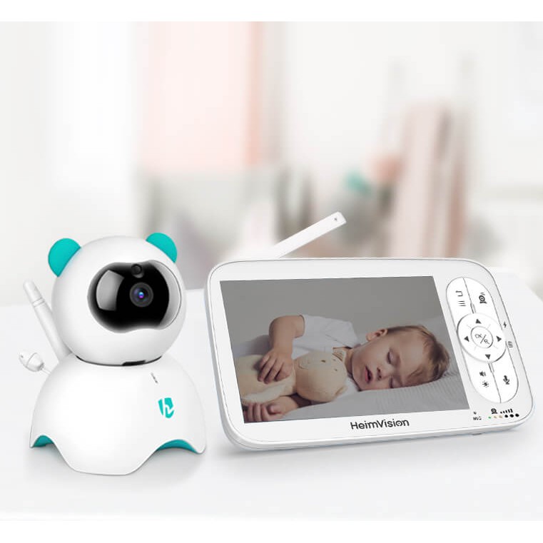 Camera Heimvision HM136 giám sát trẻ em(Màn hình LCD 5'-Độ phân giải HD720p-Đàm thoại 2chiều-Cảnh báo nhiệt độ âm thanh)