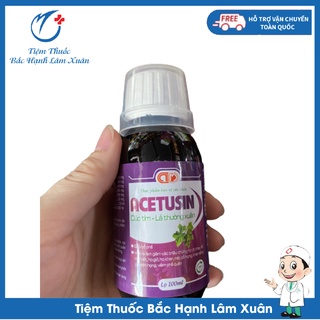 Siro ho cúc tím lá thường xuân 100ml - hỗ trợ giảm ho gió ho khan, viêm họng, viêm phế quản chiết xuất 100% tự nhiên