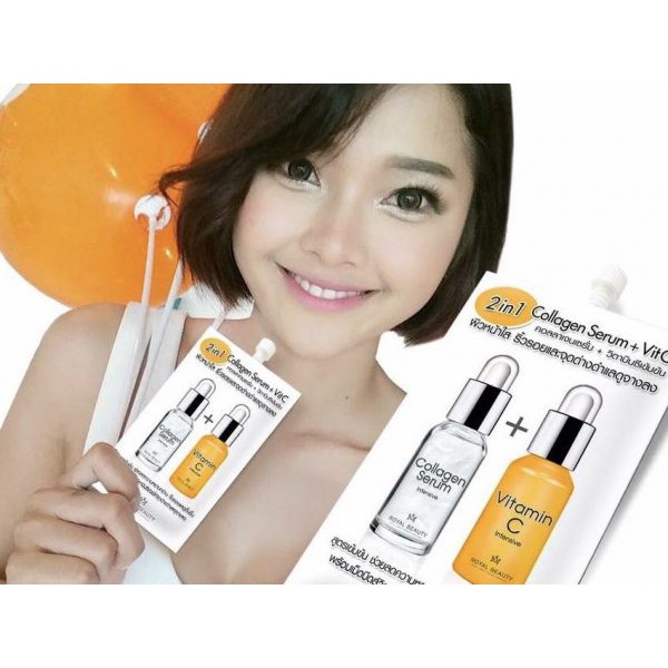 Serum Collagen + vit C - serum cung cấp collagen tái tạo da + làm sáng da 2in1