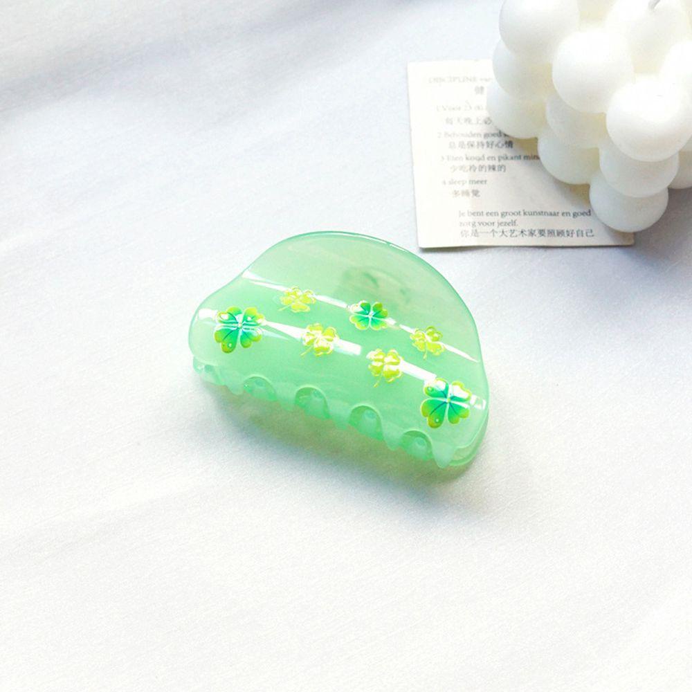 Kẹp Tóc Acrylic Họa Tiết Hình Học / Dâu Tây / Cherry Dễ Thương Phong Cách Hàn Quốc WMES15H