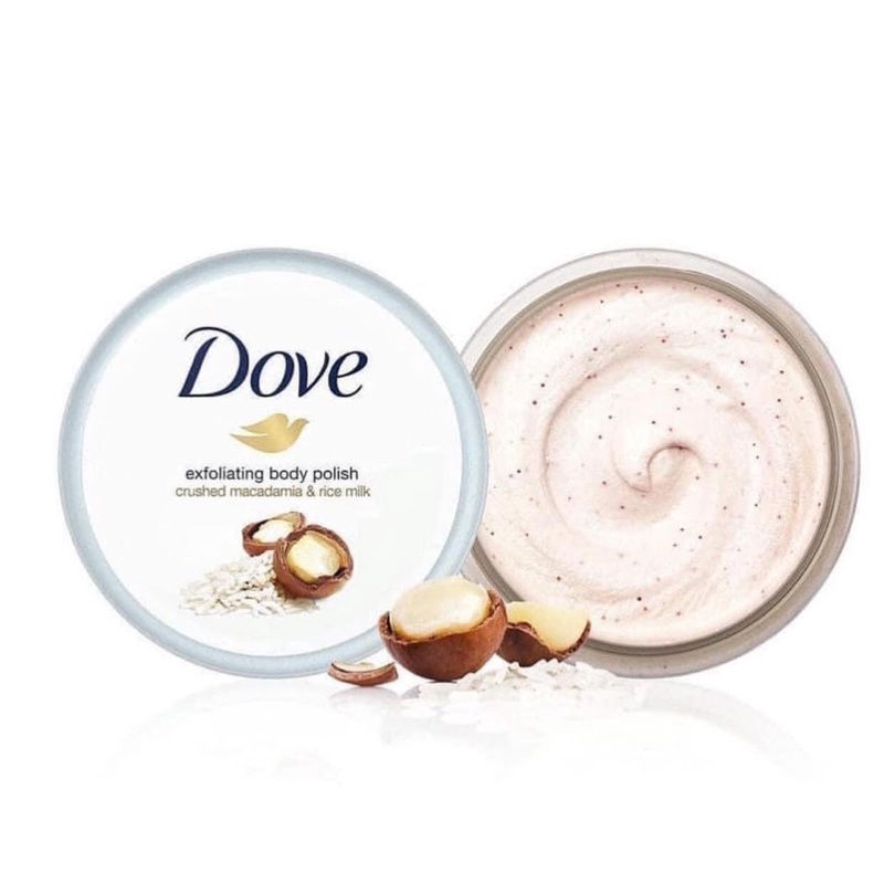 Tẩy tế bào chết Dove Creme Dusch peeling bản Đức