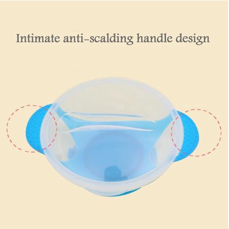 1 Set Baby Tableware Tableware Suction Bowl With Temperature Sensing Spoon Baby Food Baby Dinner Food Dishes