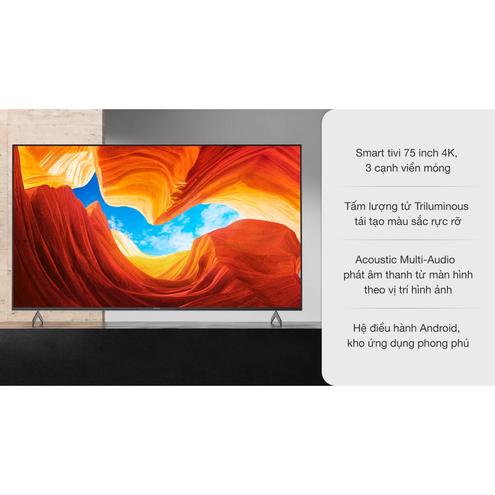 ANDROID TIVI SONY 4K 75 INCH KD-75X9000H | BigBuy360 - bigbuy360.vn
