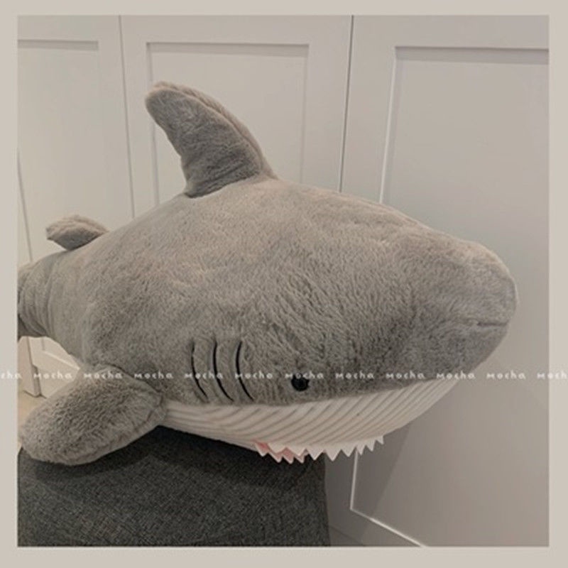 🦈Gối ôm hình cá mập Gấu bông nhồi bông dễ thương làm quà tặng cho bạn gái