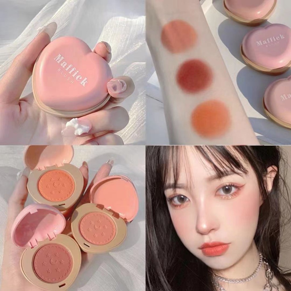 Phấn má hồng Maffick màu cam tự nhiên lâu trôi