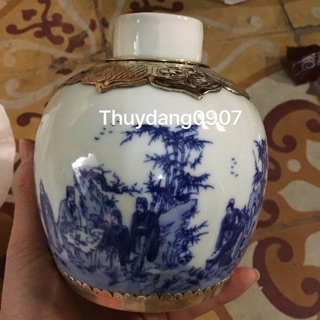 Lọ đựng chè cảnh thất hiền