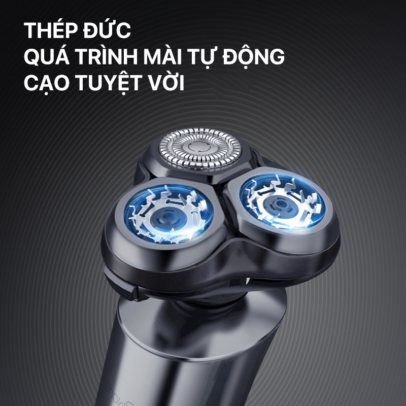 Máy Cạo Râu Nam Xiaomi Showsee F305-GY Công suất mạnh Chống nước IPX7 Màn hình LED thông minh - Bảo Hành 12 Tháng