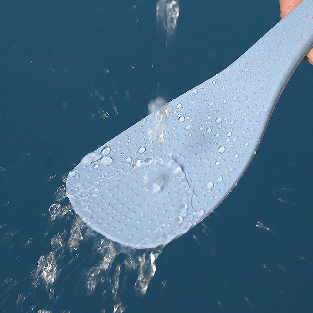 Muỗng xới cơm bằng lúa mì thân thiện với môi trường chống dính tiện dụng cho nhà bếp