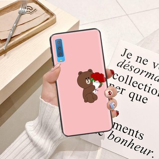 Ốp lưng Samsung A11 Silicon dẻo hình Gấu Nâu Cute