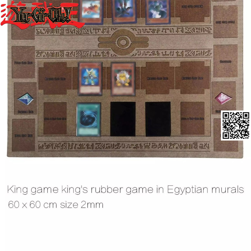1670 Bàn đấu YugiOh Vua trò chơi phong cách cổ dại ai cập chất liệu cao su