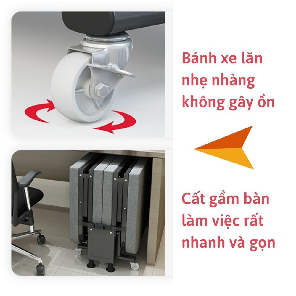 Giường gấp gọn chống ồn chắc chắn cho dân văn phòng ngủ trưa, giường gấp đa năng thông minh giá rẻ Kore Sport | BigBuy360 - bigbuy360.vn