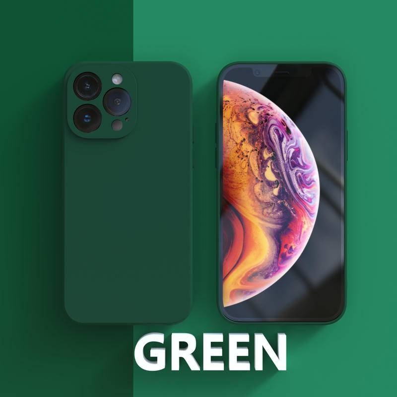 Ốp Điện Thoại Silicon Vuông Bảo Vệ Ống Kính Máy Ảnh Toàn Diện Cho iPhone 13 14 Pro Max Plus 14 13