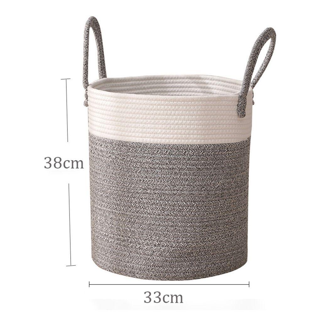 Giỏ Đựng Đồ Giặt / Đồ Chơi Trẻ Em Bằng Vải Dệt Sắp Xếp Gọn Gàng Trang Trí Nhà Cửa