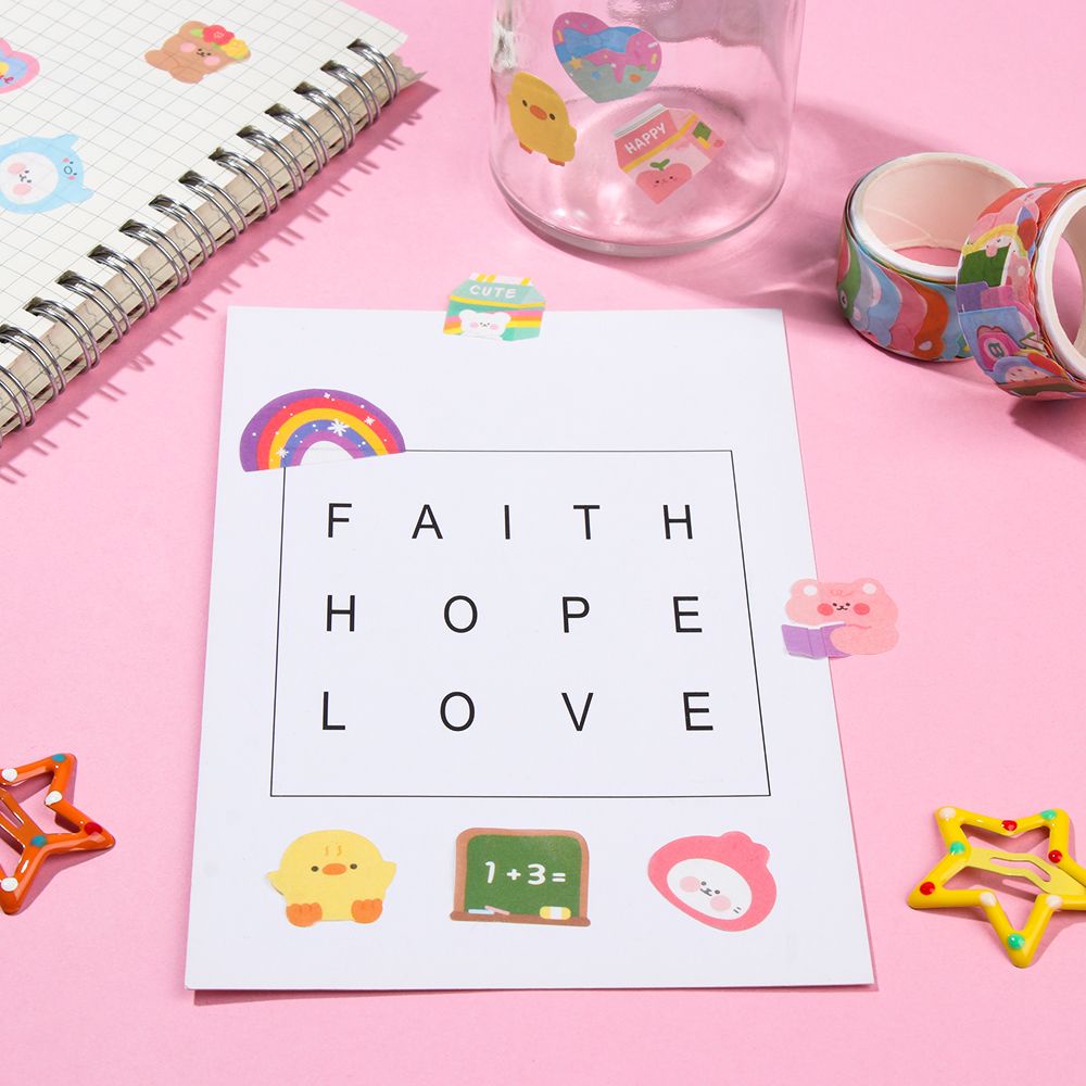 Cuộn Băng Keo Giấy Washi Dán Trang Trí Sổ Tay Nhật Ký Diy