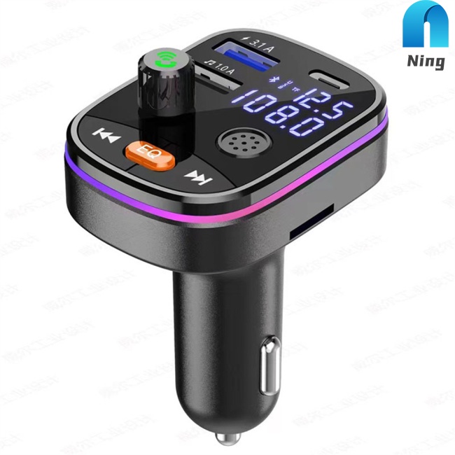 Tẩu Sạc Xe Hơi Hai Cổng Usb PD 20W Kết Nối Bluetooth 5.0 FM Không Dây