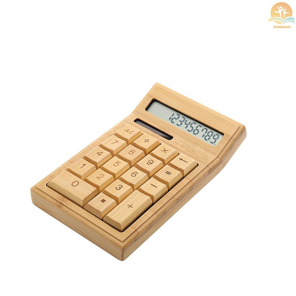 Máy Tính Bảng Bằng Gỗ Tre 12 Số Sử Dụng Năng Lượng Mặt Trời