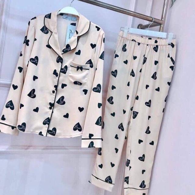 Bộ lụa pijama cao cấp lụa satin