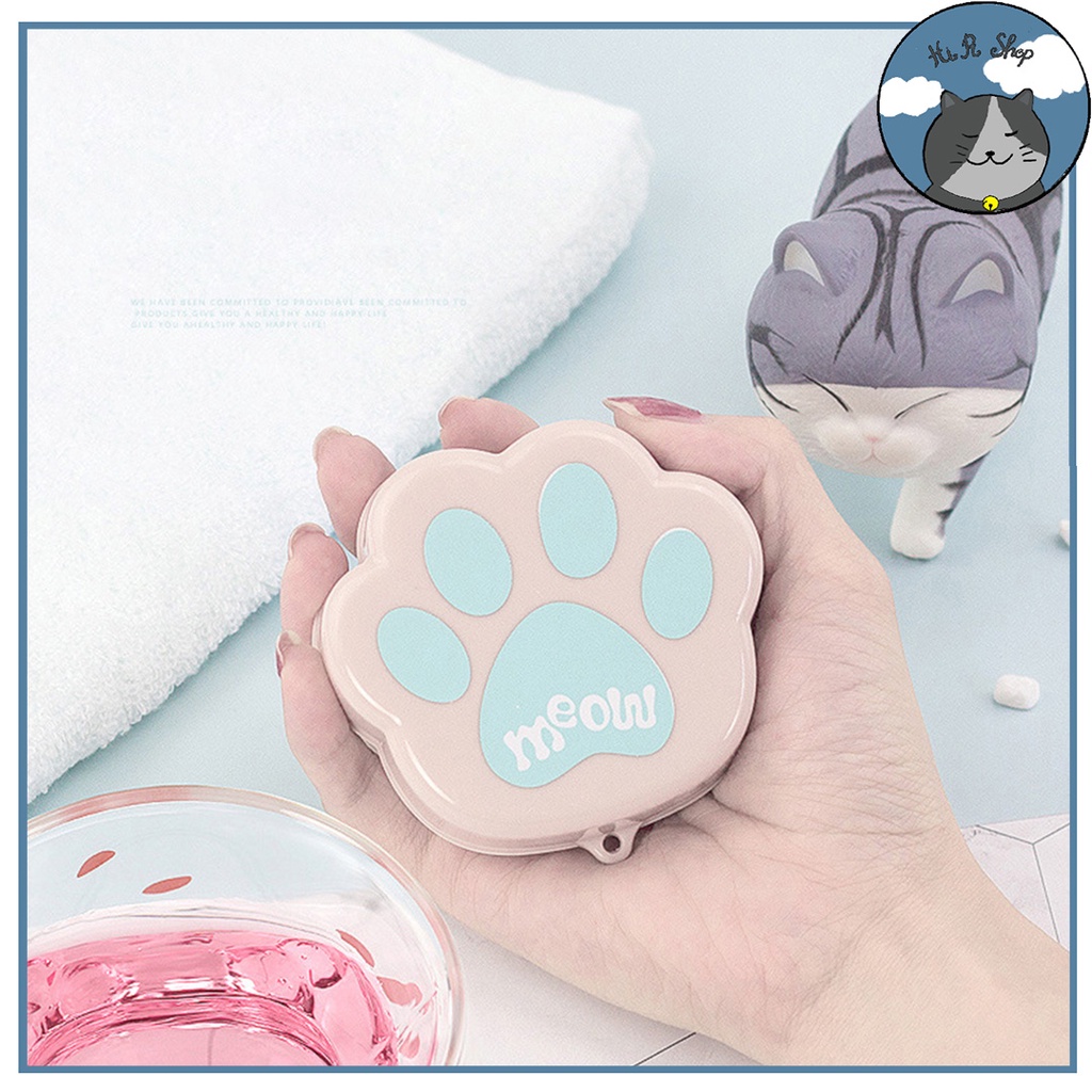 Cốc Uống Nước Rút Gọn Thu Gọn Hình Chân Mèo Dễ Thương Dễ Mang Đi Du Lịch Picnic