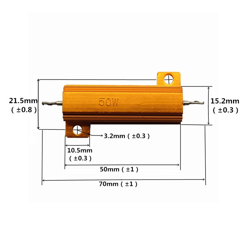 Vỏ Nhôm Rx24-50W 0.1r 1 2 3 4 5 8 10r 20 30 100 200 Chất Lượng Cao