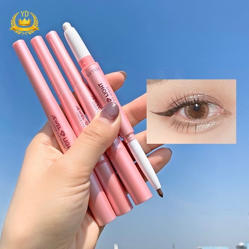 [Hàng mới về] Phấn mắt kiêm bút kẻ mắt 2 đầu Gella's Jewel màu ánh nhũ lấp lánh trang điểm thời trang