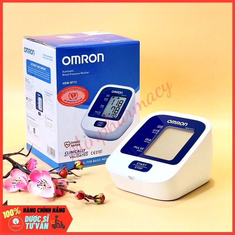 Máy Đo Huyết Áp Tự Động OMRON HEM-8712 Theo Dõi Huyết Áp Tại Nhà (Hộp 1 Cái) - Minpharmacy
