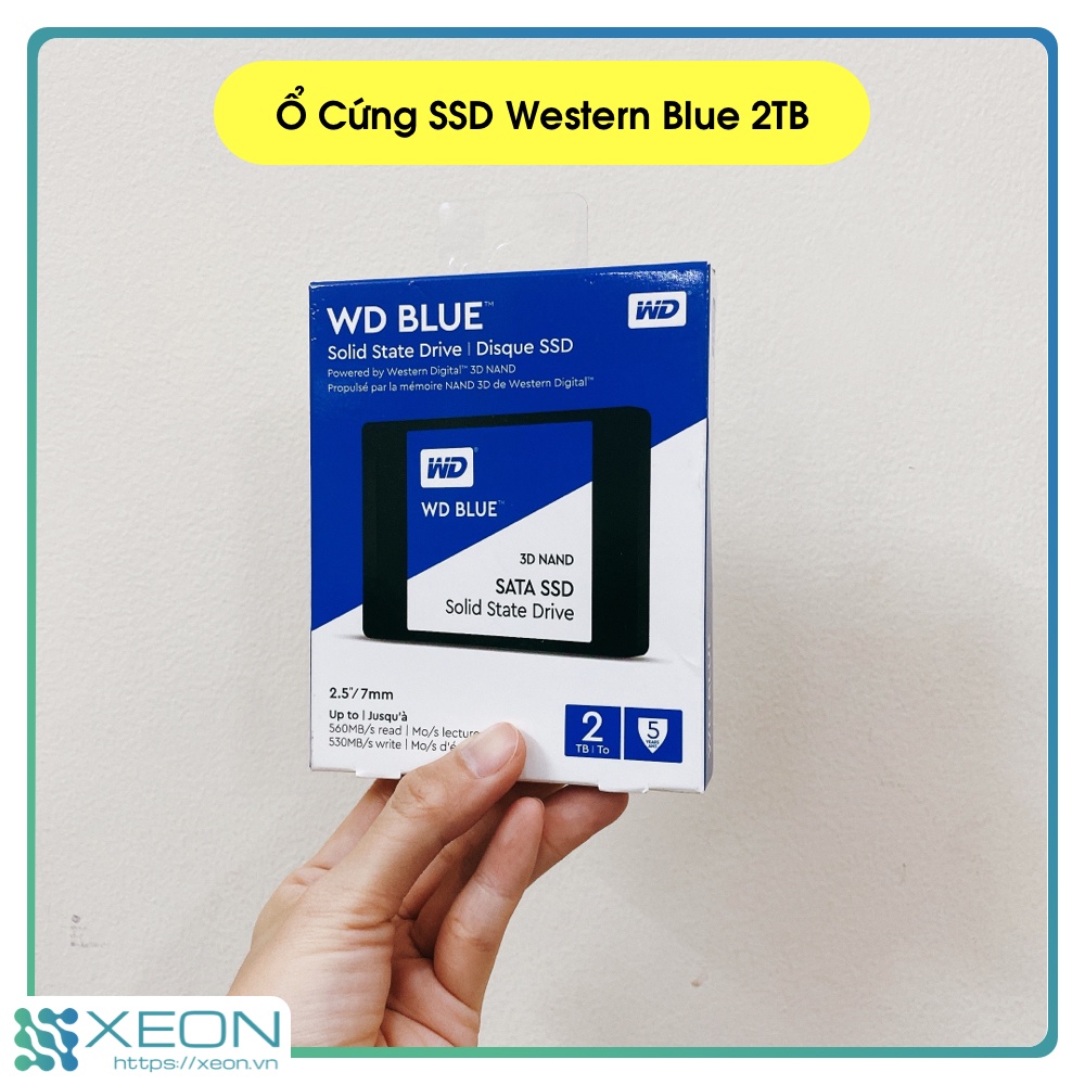 Ổ Cứng SSD Western Blue 2TB 3D NAND 2.5 inch SATA III (SATA 3)