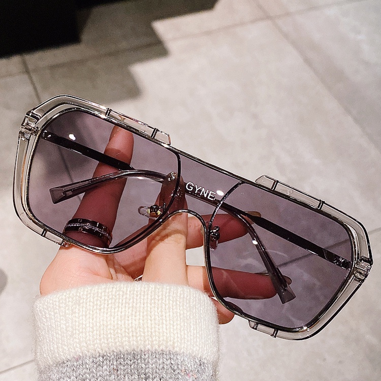 Kính Mát Gọng Vuông Kim Loại Thời Trang Cho Nam Nữ