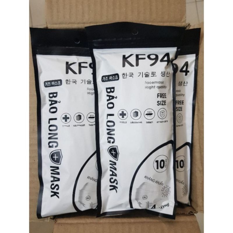 [300 Chiếc  ] Khẩu Trang 4 Lớp KF94 BẢO LONG MASK Chống Bụi Mịn Và Kháng Khuẩn Hàng Cao Cấp Hàn Quốc | BigBuy360 - bigbuy360.vn