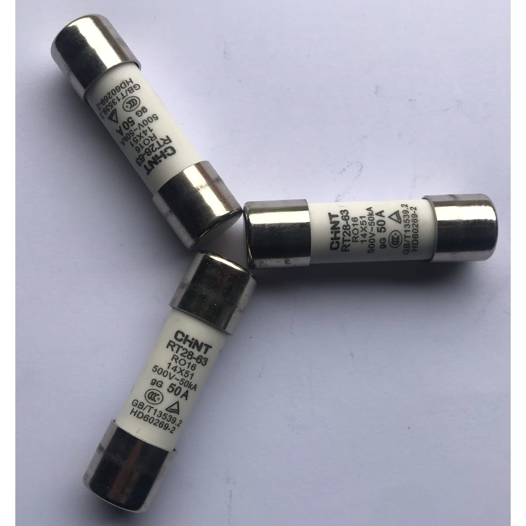 Cầu chì sứ RT-28-63, 50A, 14x51mm