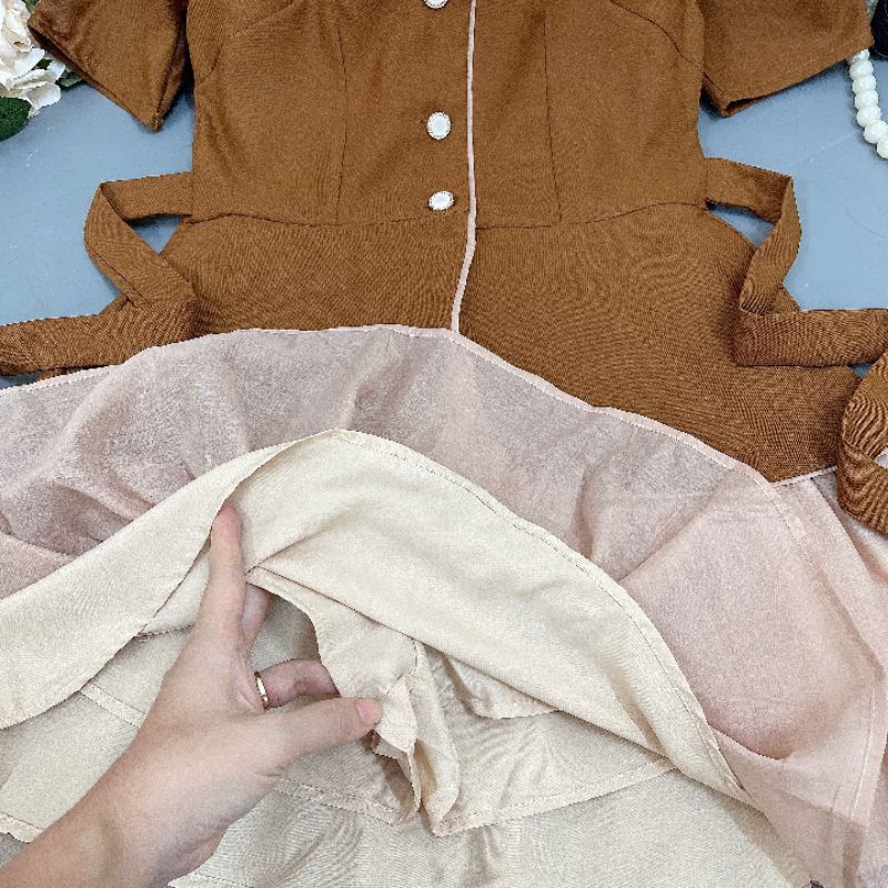 Set bộ: Áo & chân váy xòe siêu xinh cho bạn gái