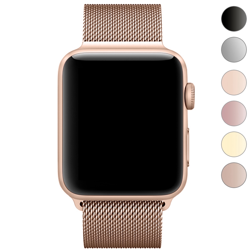 Dây đeo thay thế cho Apple Watch 1 2 3 4 5 6 SE iWatch 42mm 38mm 40mm 44mm T500 chất liệu thép không gỉ