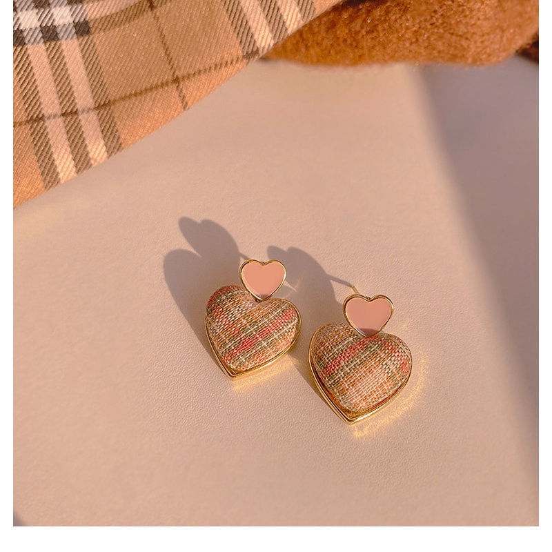 Khuyên Tai Hình Trái Tim Phong Cách Hàn Quốc Xinh Xắn Dành Cho Nữ