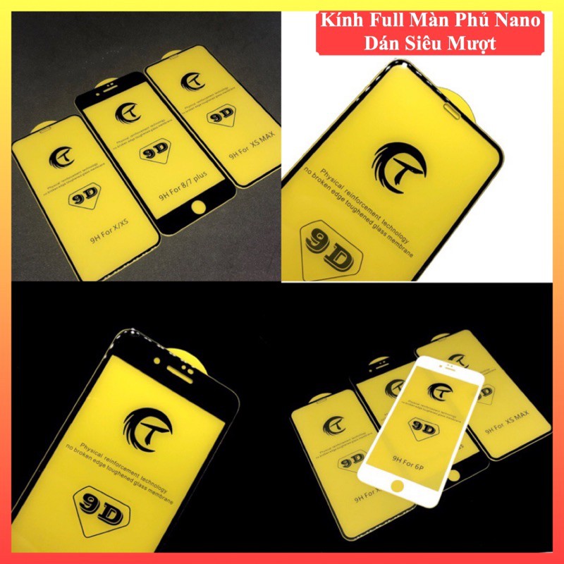 Kính Cường Lực iPhone,cường lực iphone ,full màn hình 9DT siêu đẹp,lướt cảm ứng Vi Vu  Có Từ 7Plus -&gt; 13/13Pro/13Promax