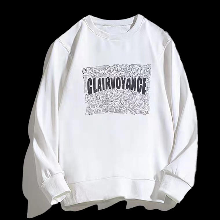 【ZHELIHANGFEI】Áo Thun Tay Dài Form Rộng Họa Tiết In Theo Phong Cách Retro Dễ Phối Đồ