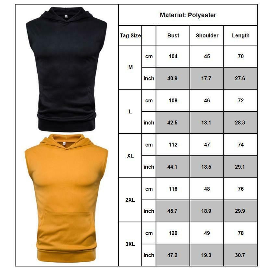 Áo hoodie thể thao không tay cho nam