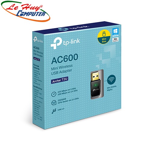 Bộ thu sóng usb Wifi TP-Link Archer T2U  450Mbps