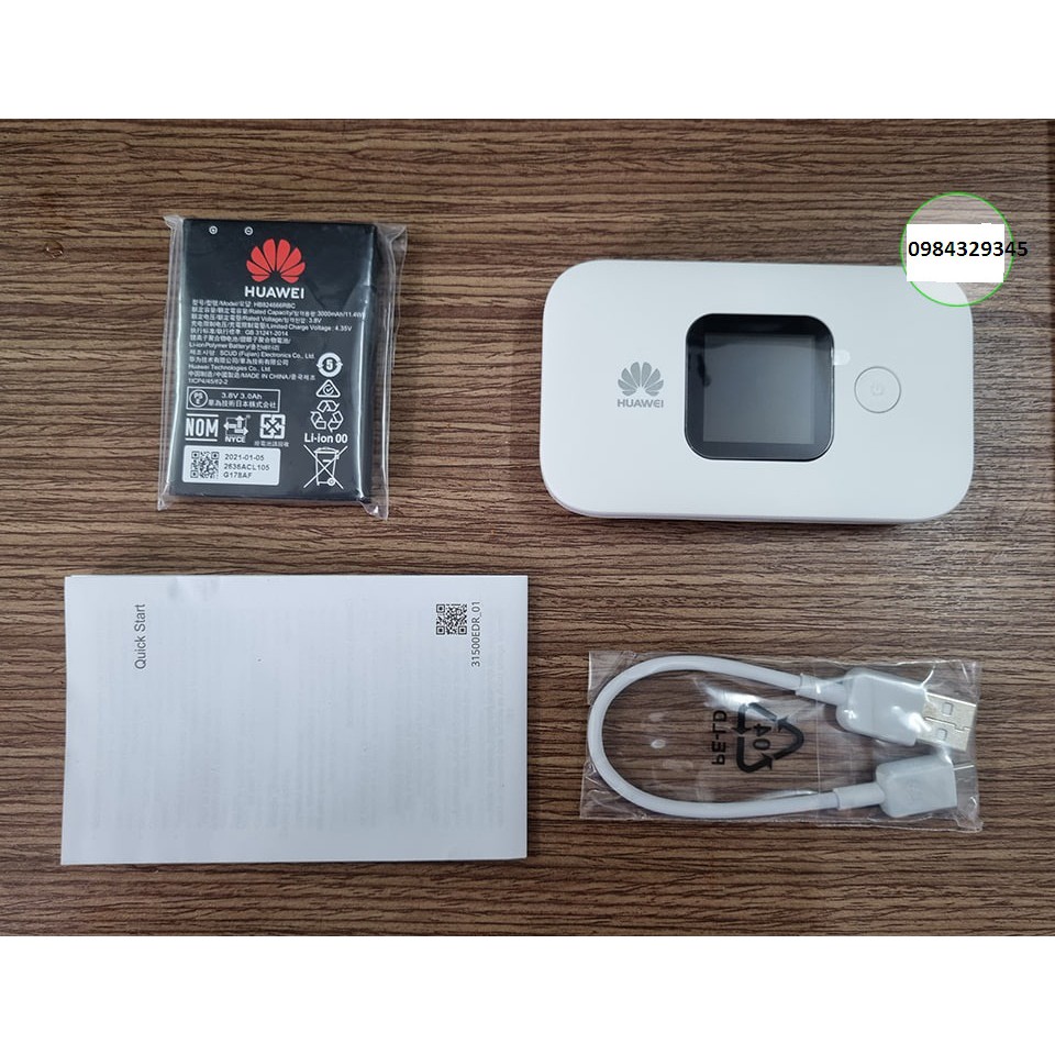 Bộ Phát Wifi 4G Huawei E5577-321, Tốc Độ 150Mbps, Hai Băng Tần, Pin 12 Tiếng, Hỗ Trợ 16 User. hàng chính hãng