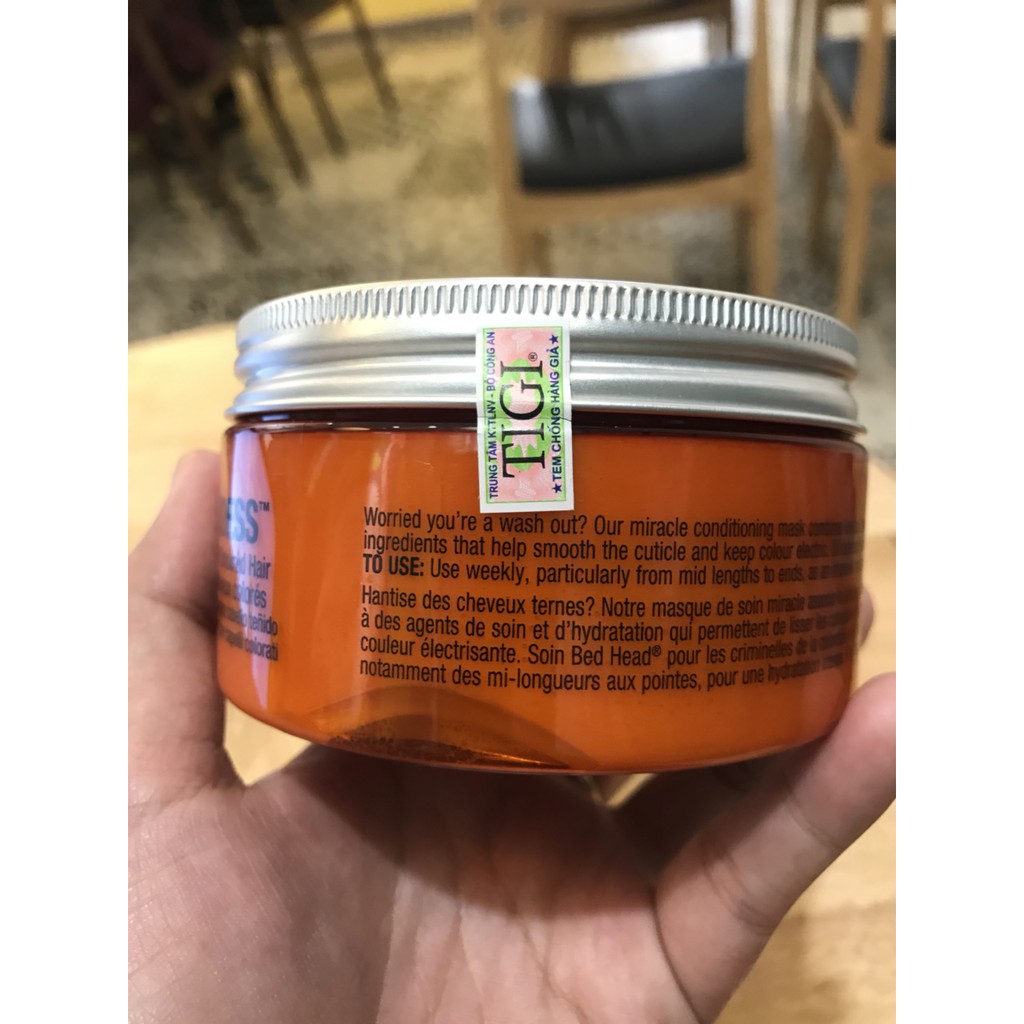Mặt nạ dưỡng bóng Nữ Chúa Màu Nhuộm Tigi BED HEAD COLOUR COMBAT Colour Goddess Miracle Treatment Mask 200ml