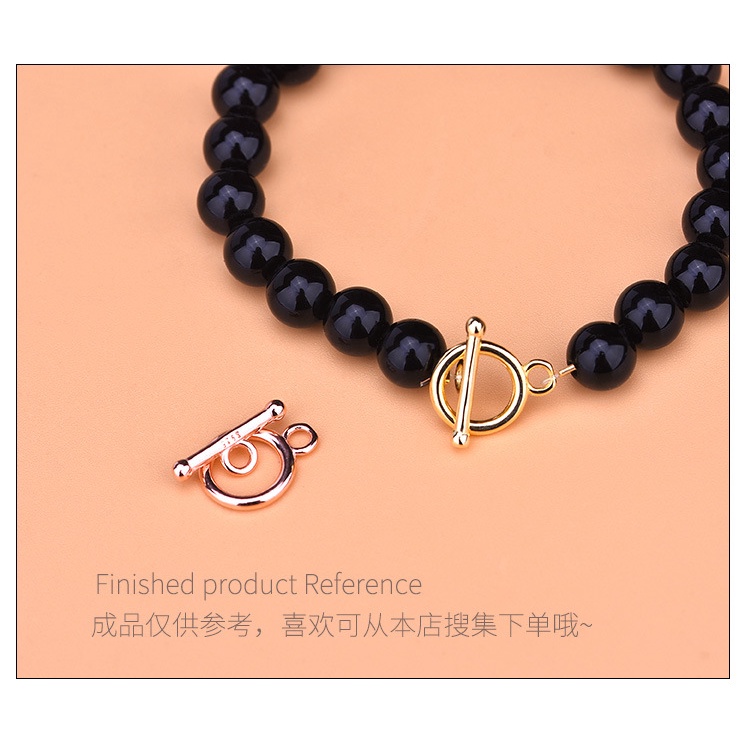 █diy゜ S925 Bạc●Phụ Kiện Hạt Làm Trang Sức Bằng Bạc S925 Có Khóa Cài DIY