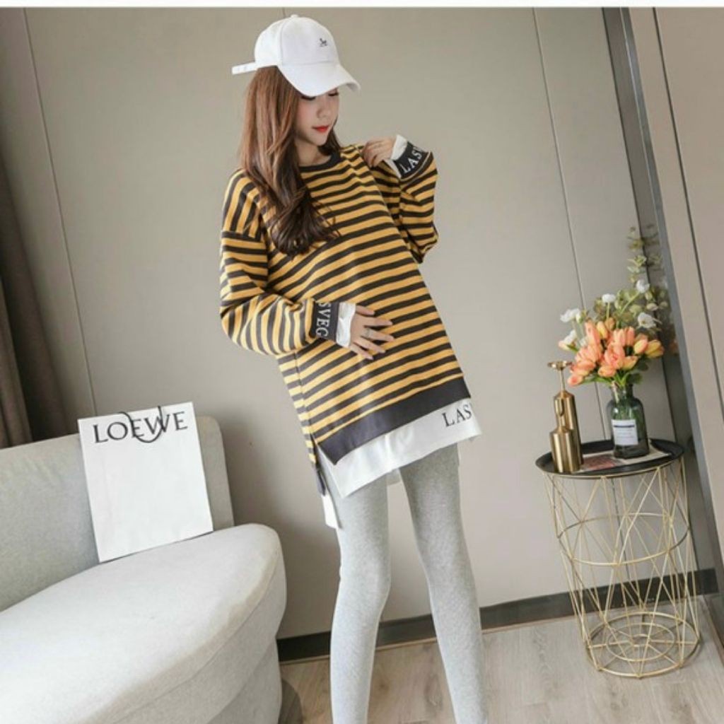 Áo bầu thời trang thiết kế dài tay M197 chất cotton cao cấp freesize từ 45 đến 70kg