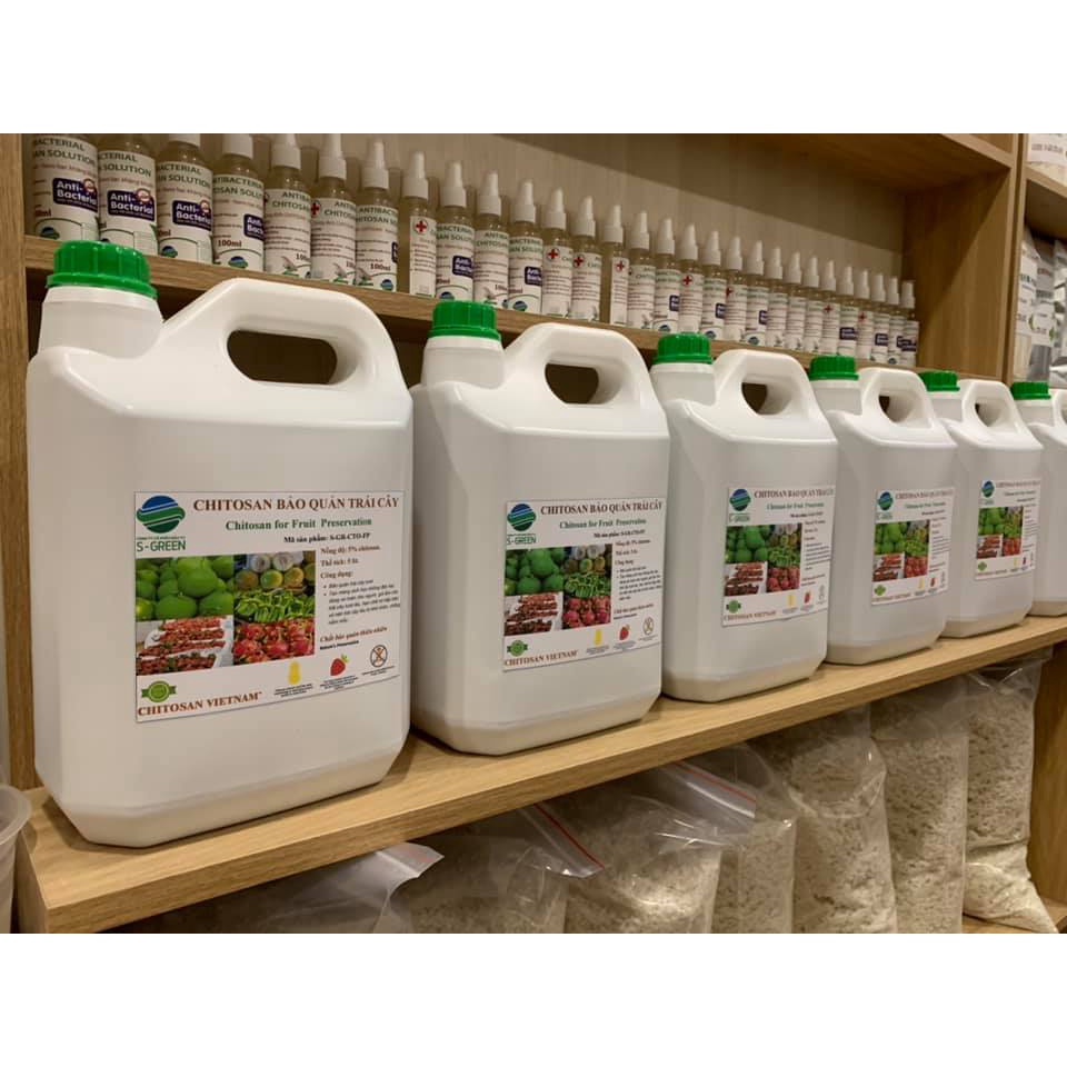 Chitosan bảo quản trái cây , hoàn toàn từ thiên nhiên, dùng cho trái cây xuất khẩu và cửa hàng nông sản Organic.