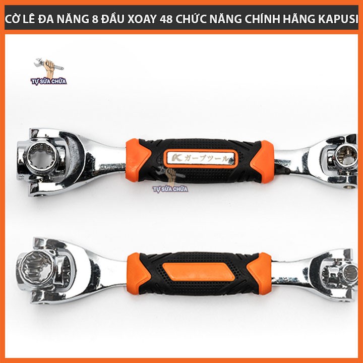 Tay khẩu siết mở ốc đa năng 8 đầu 8-19mm chính hãng KAPUSI JAPAN- LOẠI XỊN