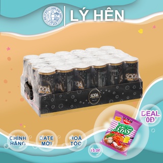 Thùng 24 Lon Nước Ngọt Có Gas Soda Chương Dương Soft Drink Lon 330ml Date Luôn Mới