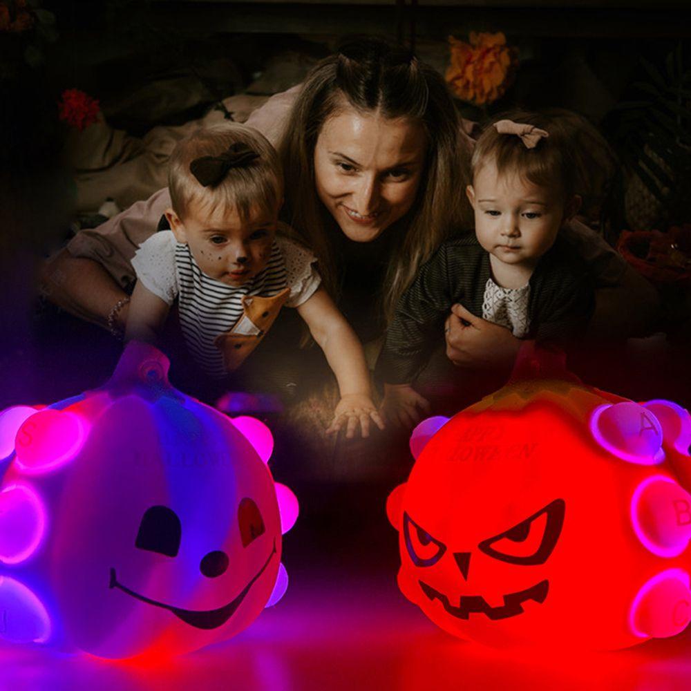 YIYU Con Quay Đồ Chơi Fidget Spinner HìNh Quả Bí Ngô Halloween BằNg Silicon MềM MạI GiúP GiảM Stress
