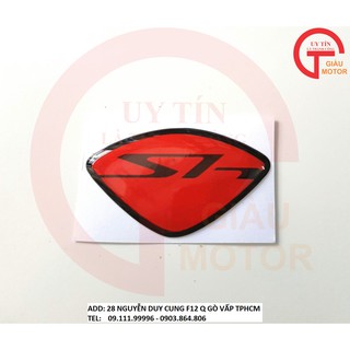 LOGO DÁN MẶT NẠ SH Ý MÀU ĐỎ DÀY DẶN