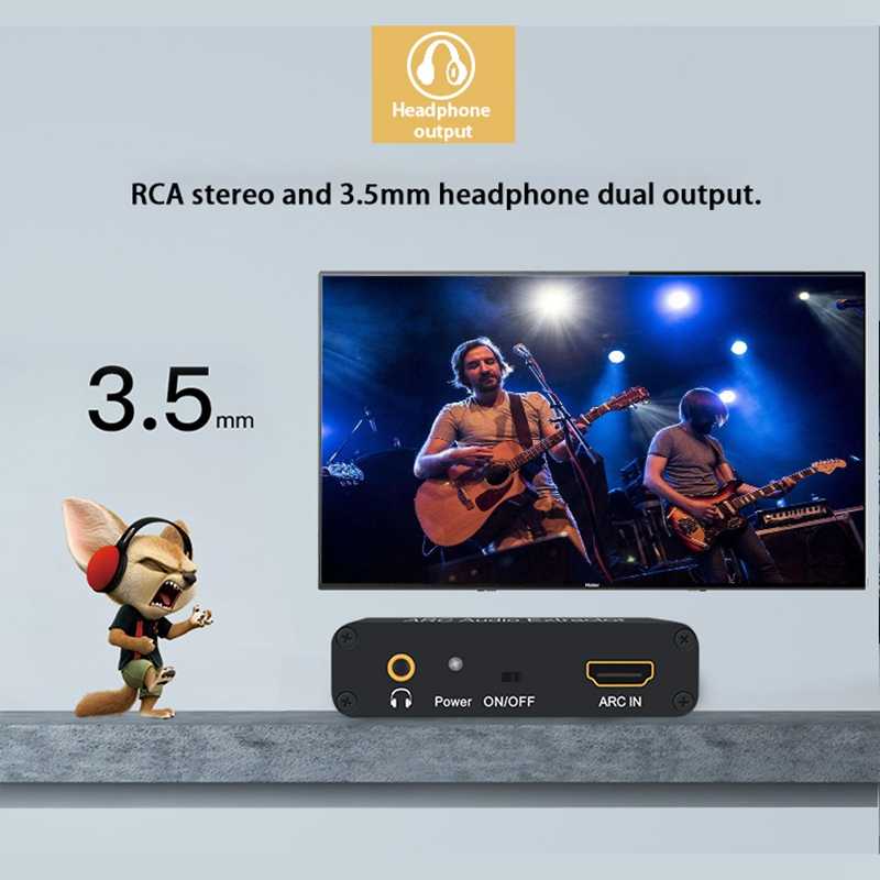 Bộ Chuyển Đổi Âm Thanh Từ Hdmi Arc Sang Spdif Rca 3.5mm Aux